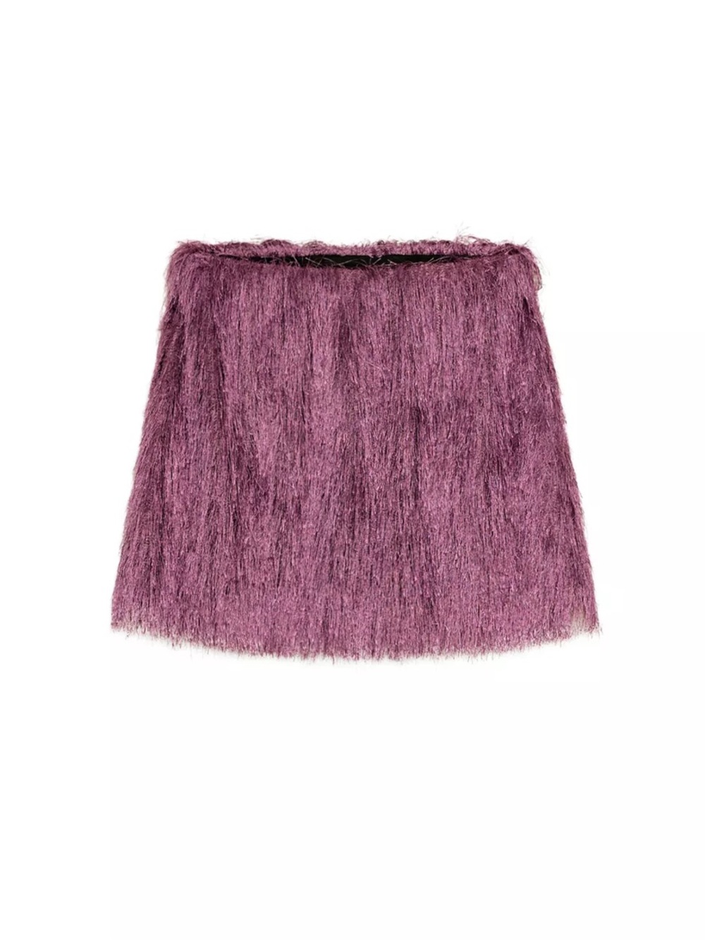 Zara Textured Mini Skirt in Mauve
